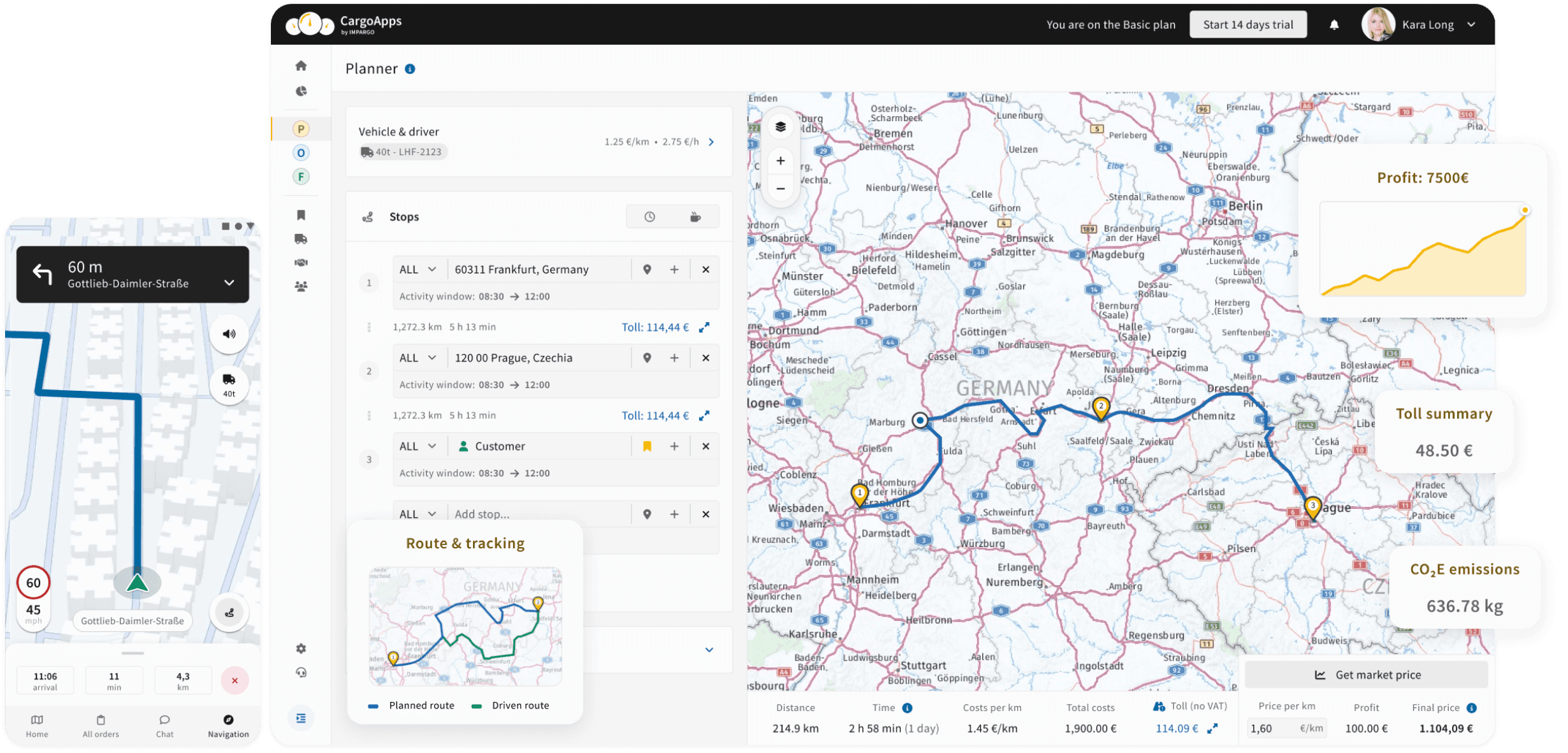 IMPARGO Transport Management Platform for Road Freight