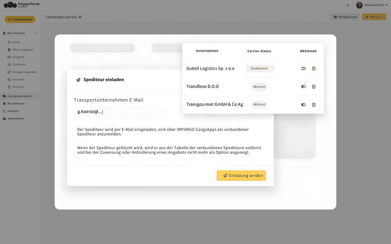 Partner-frachtführer-management-impargo-tms
