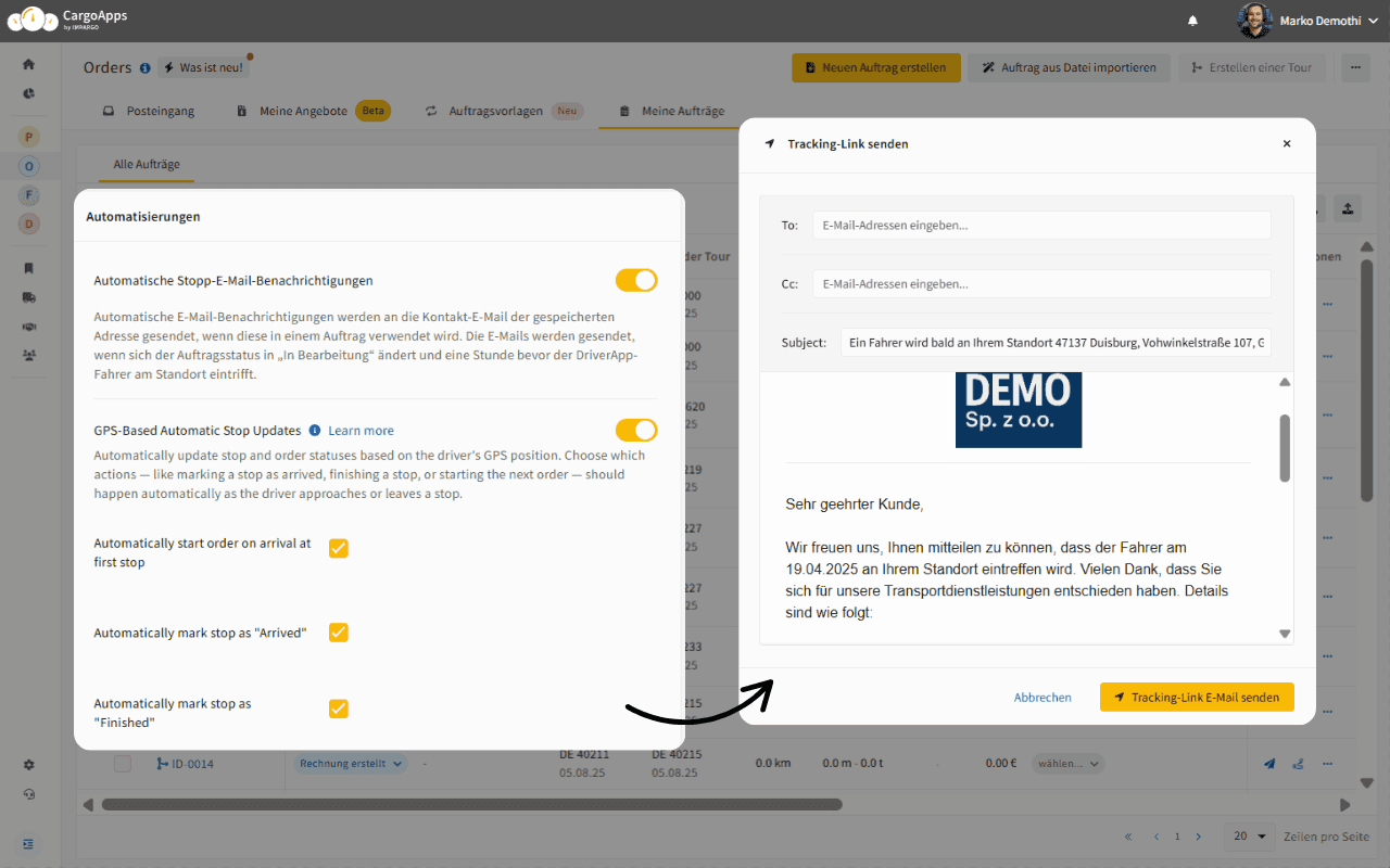 E-Mail-Benachrichtigungsautomatisierung-Impargo-TMS