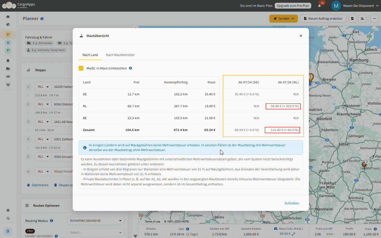Lkw-maut-rechner-Niederlande-Impargo