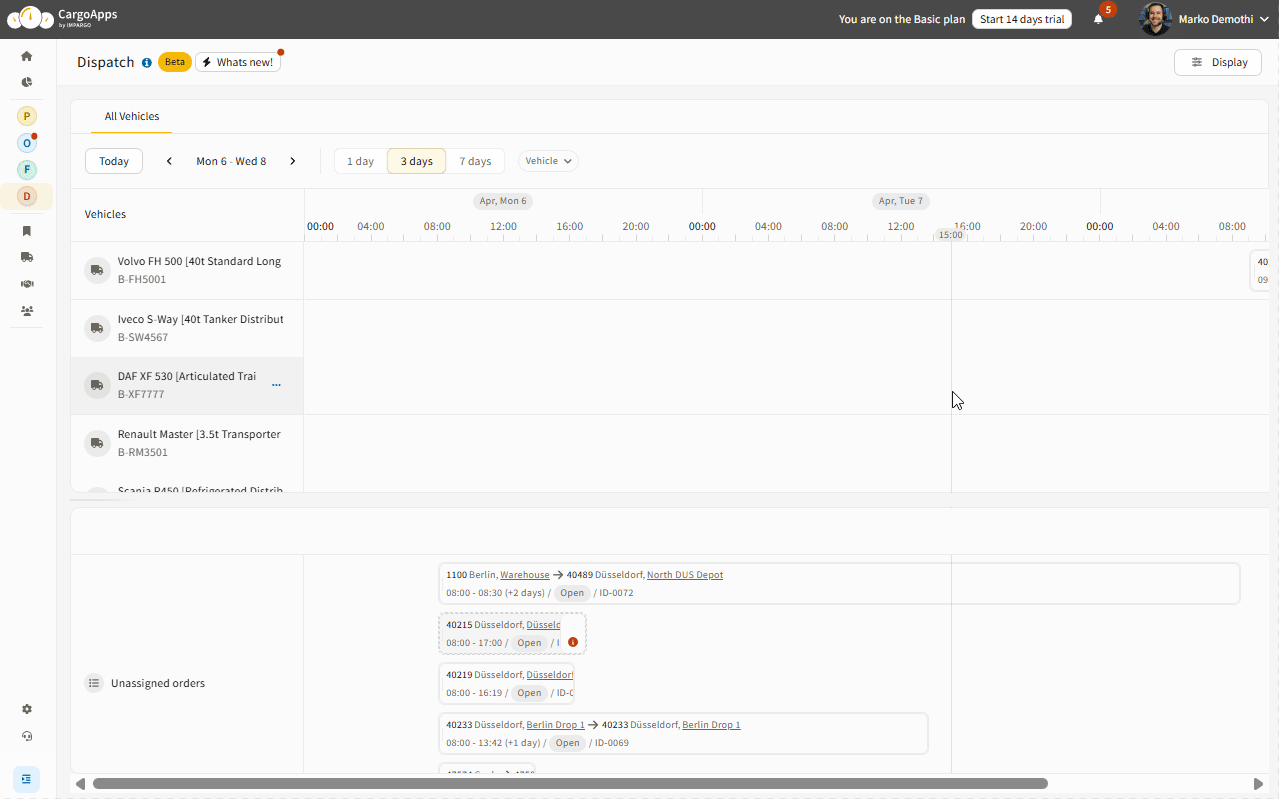 New Dispatch Module (Dispoplan) Showcase